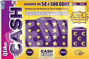 Carte à gratter Cash